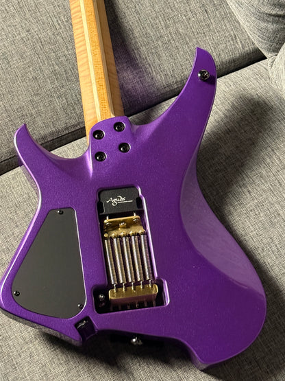 Aguda Black Hole in Cosmic Purple Metallic with Flame Maple Neck Nafiri Special Run
