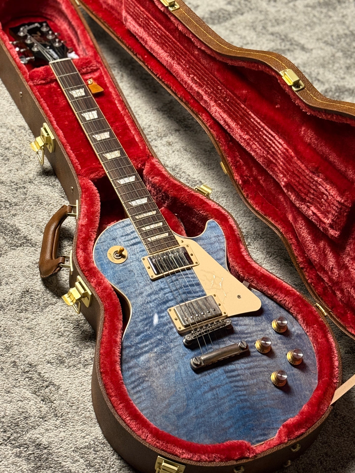 Gibson Les Paul Standard 50s Figured Top in Ocean Blue w/Case 229930097