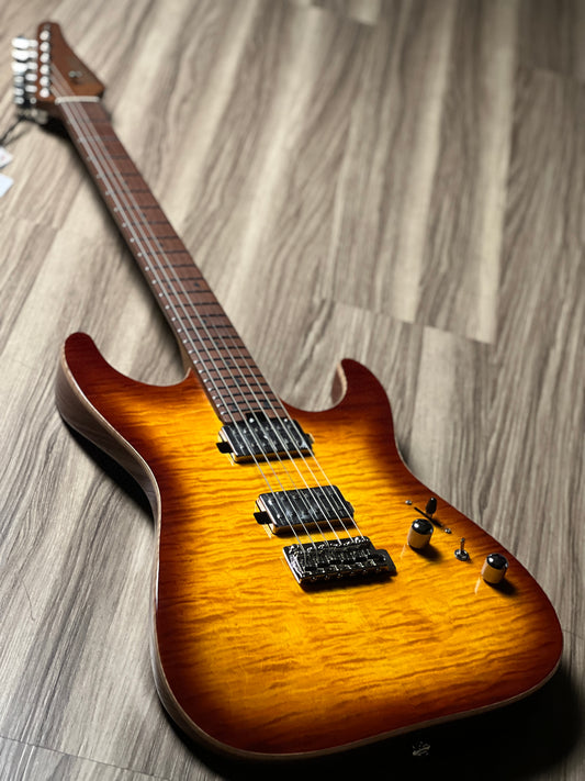 Soloking MS-1 Custom 24 HH MKII Stratocaster in Bengal Burst