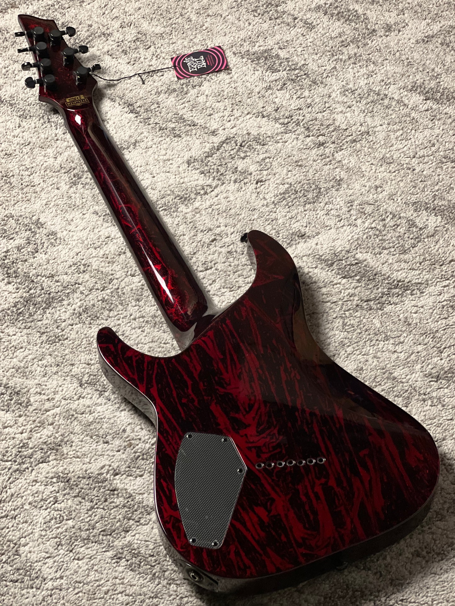 Schecter C-7 MS Silver Mountain in Blood Moon W21072228