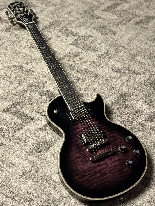 Epiphone Les Paul Custom Bats in Flight in Dark Purple Burst Limited Edition