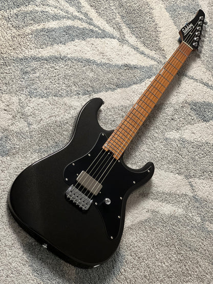 Soloking MS-1 H Baritone in Metallic Black with Roasted Maple FB