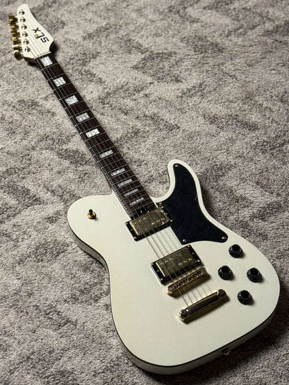SLX Raven TM 22 HH in Olympic White with Ebony FB and Gold Hardware