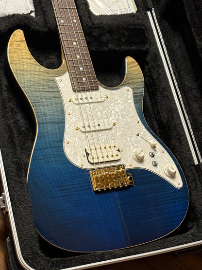 Fujigen FGN Guitars Expert EOS Odyssey in Navy Blue with Hardshell Case F230173