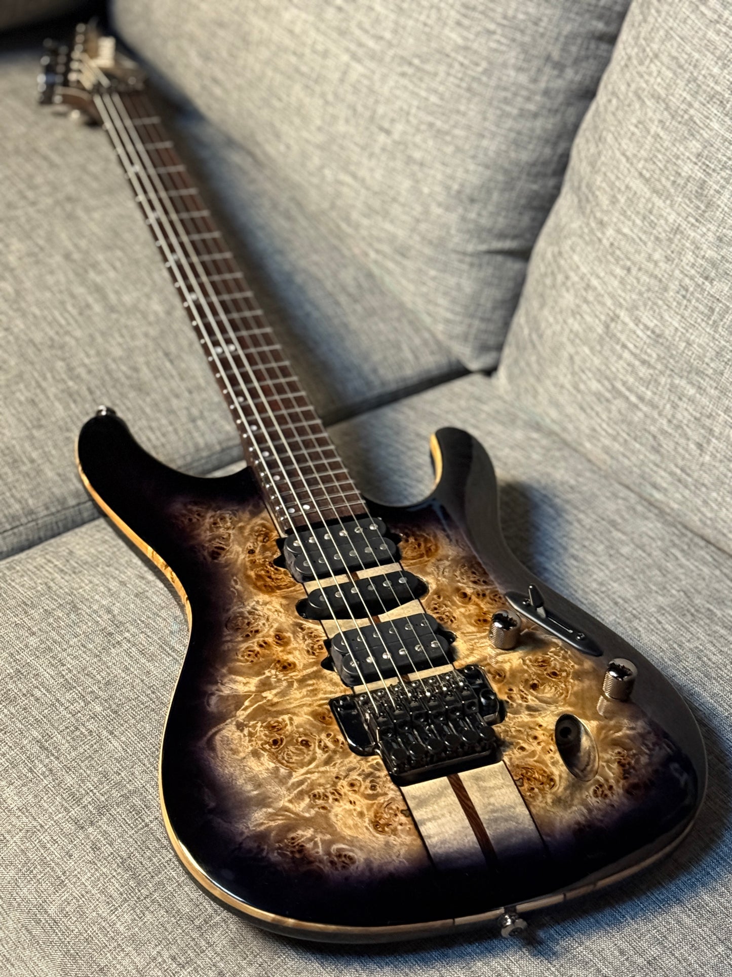 Ibanez Premium S1070PBZ in Charcoal Black Burst 250812461 (USED)