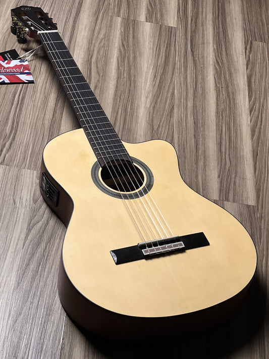 Tanglewood EM DC1 Thinline Classical Cutaway in Natural Finish w/Bag