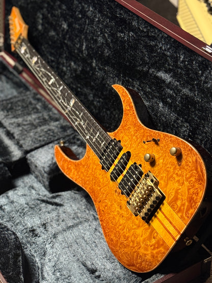 Ibanez Japan Custom Shop Visions IV1RG with Ebony FB in Amber I25306