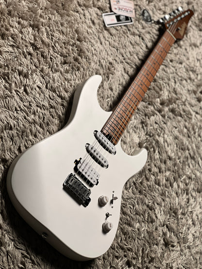 Soloking MS-1 Custom 22 HSS Flat Top in Satin White Matte Nafiri Special Run