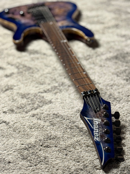Ibanez Premium S1070PBZ in Cerulean Blue Burst 250812468 (USED)