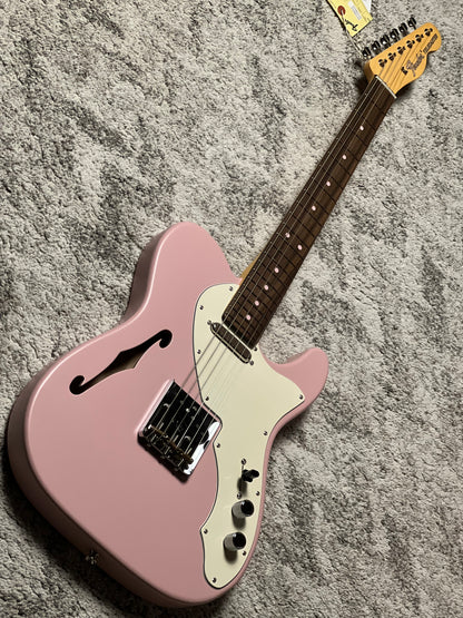 Fender MIJ Limited Kusumi Color Telecaster Thinline with RW FB In Kusumi Pink JD24017133
