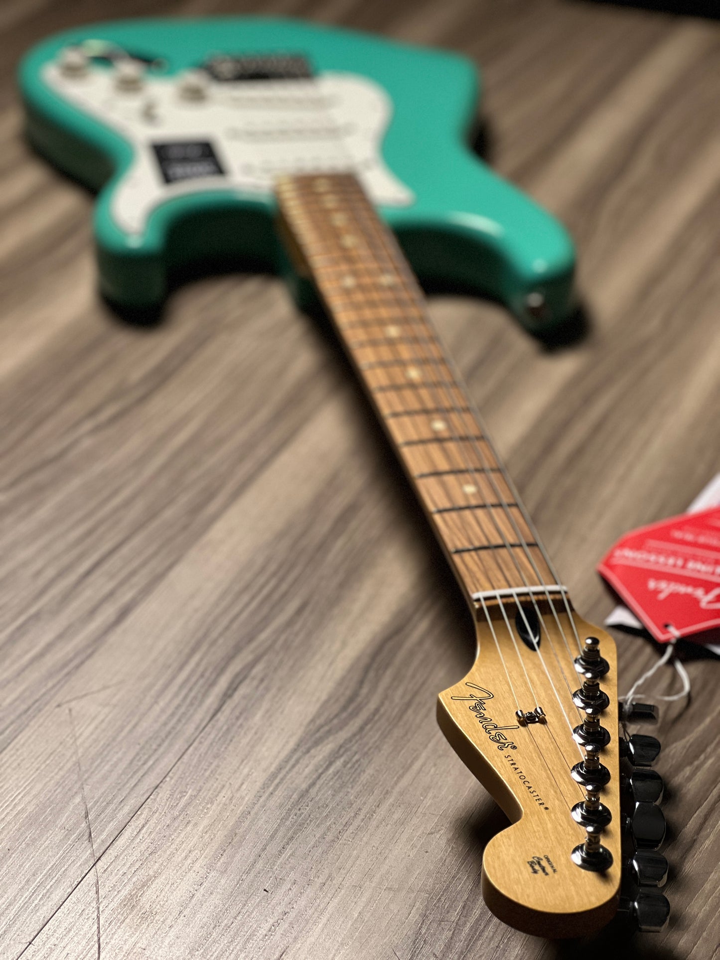 Fender Player Stratocaster and Pau Ferro FB in Sea Foam Green