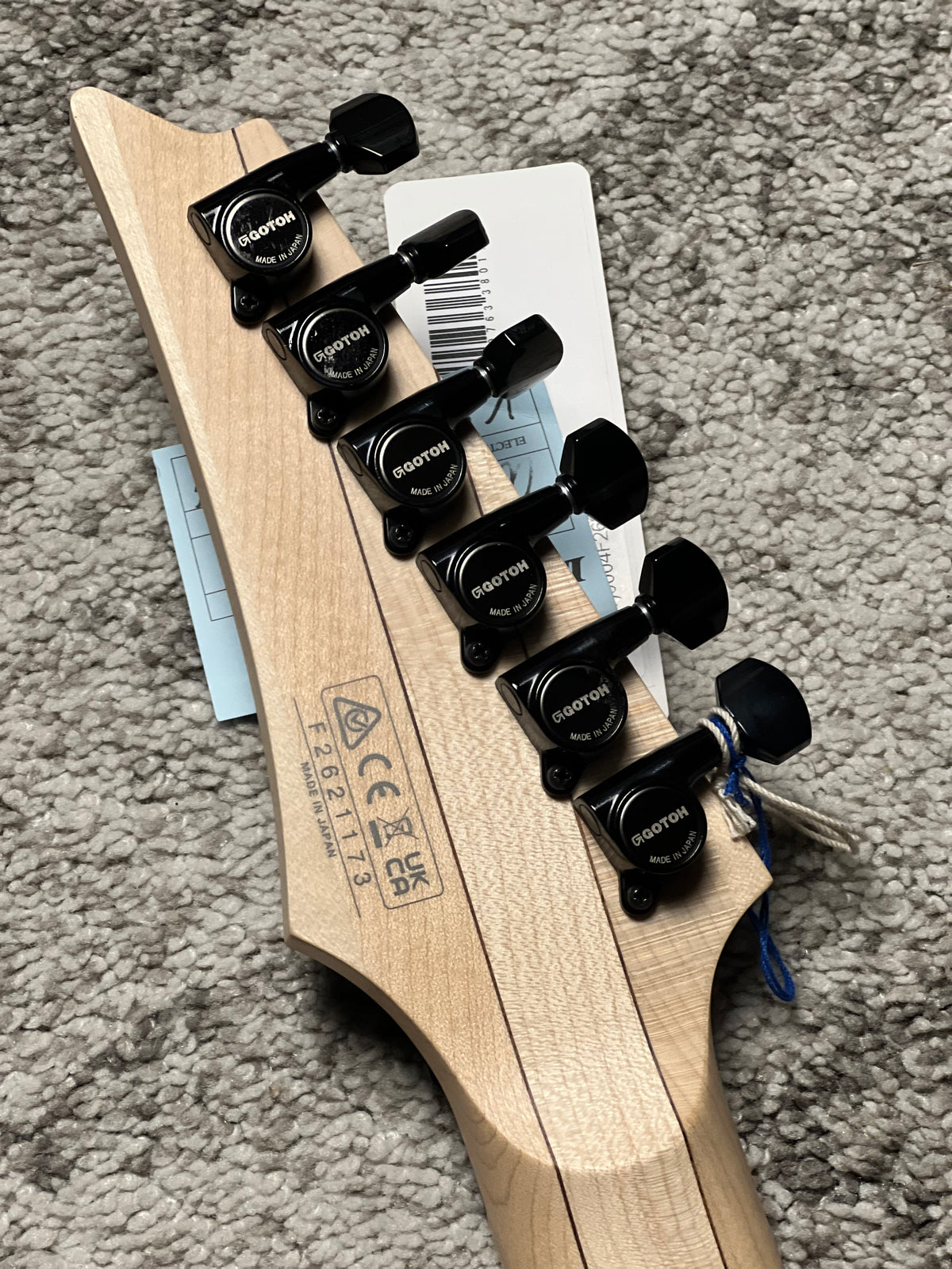 Ibanez RG550-GRF in Black Flat