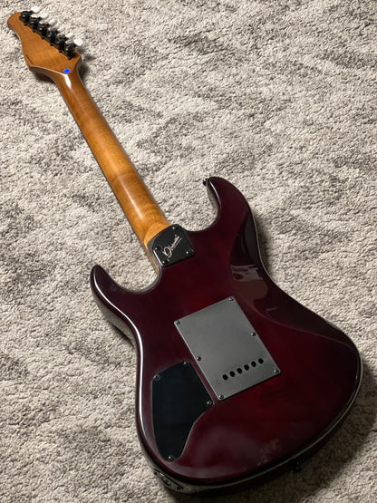 Dhatarattha Custom DST HH Flame in Hazel Burst with Rosewood FB