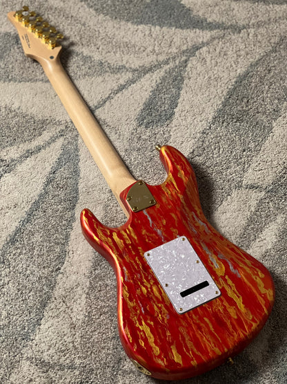SLX X Dhatarattha Custom DST in Fire Shmear with Maple FB