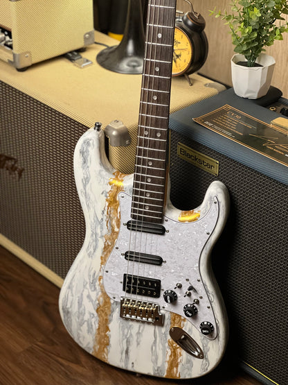 Dhatarattha Classic Modified DST HSS in White Shmear with Rosewood FB