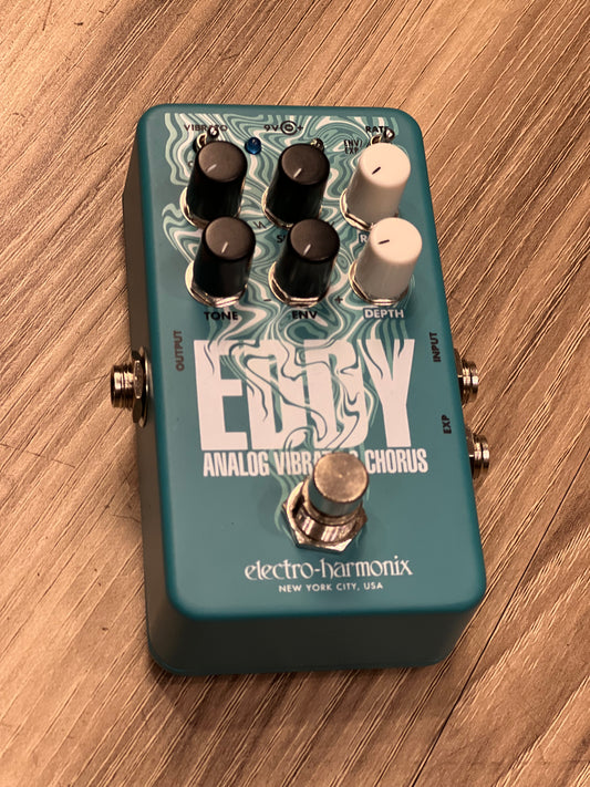Electro-Harmonix Eddy Analog Vibrato & Chorus Guitar Effects Pedal