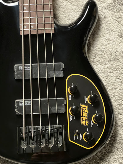 Cort C5 Deluxe Electric Bass Guitar in Black