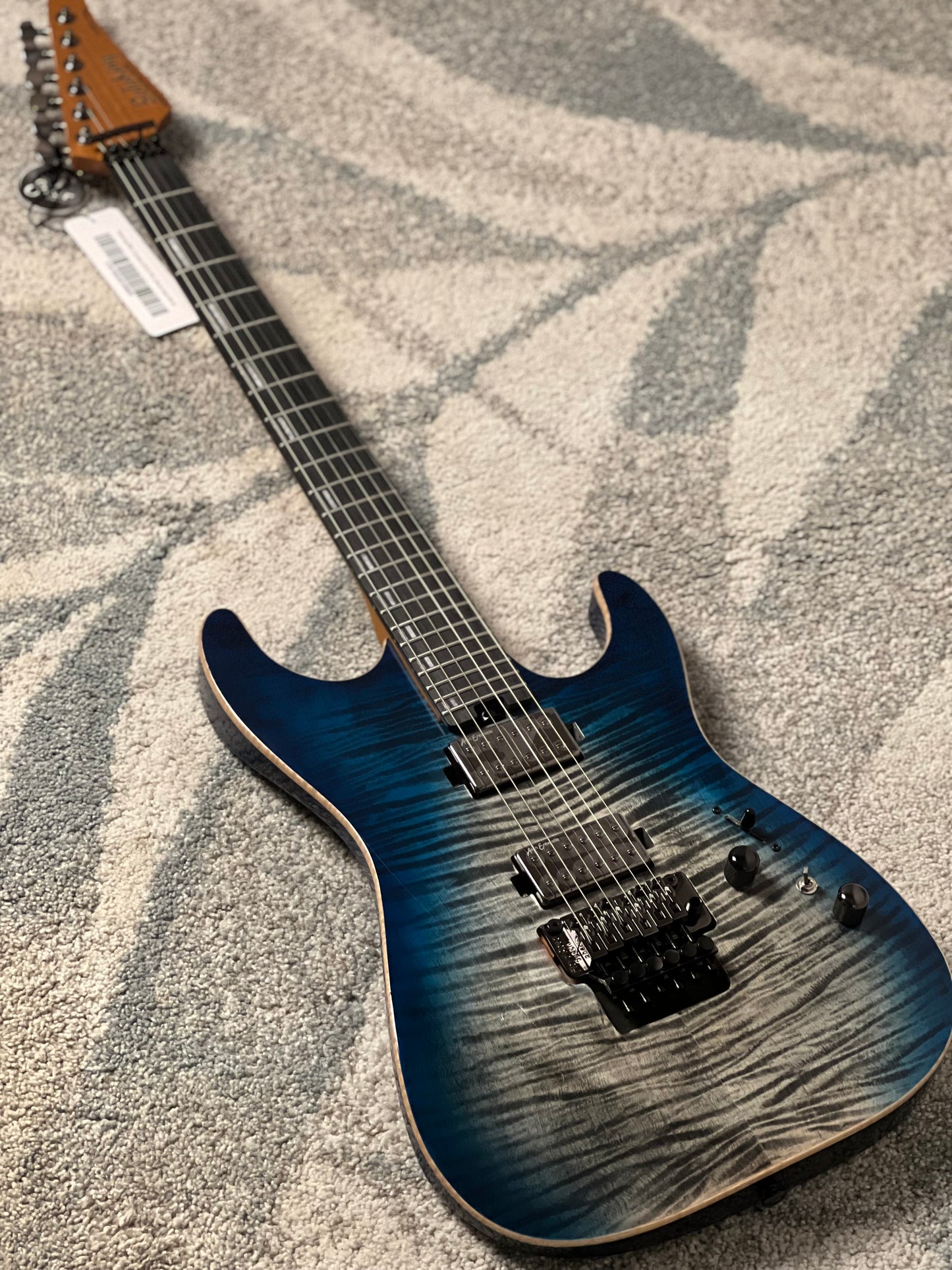 Soloking MS-1 Custom 24 HH FR Revenant in Black Aqua Burst