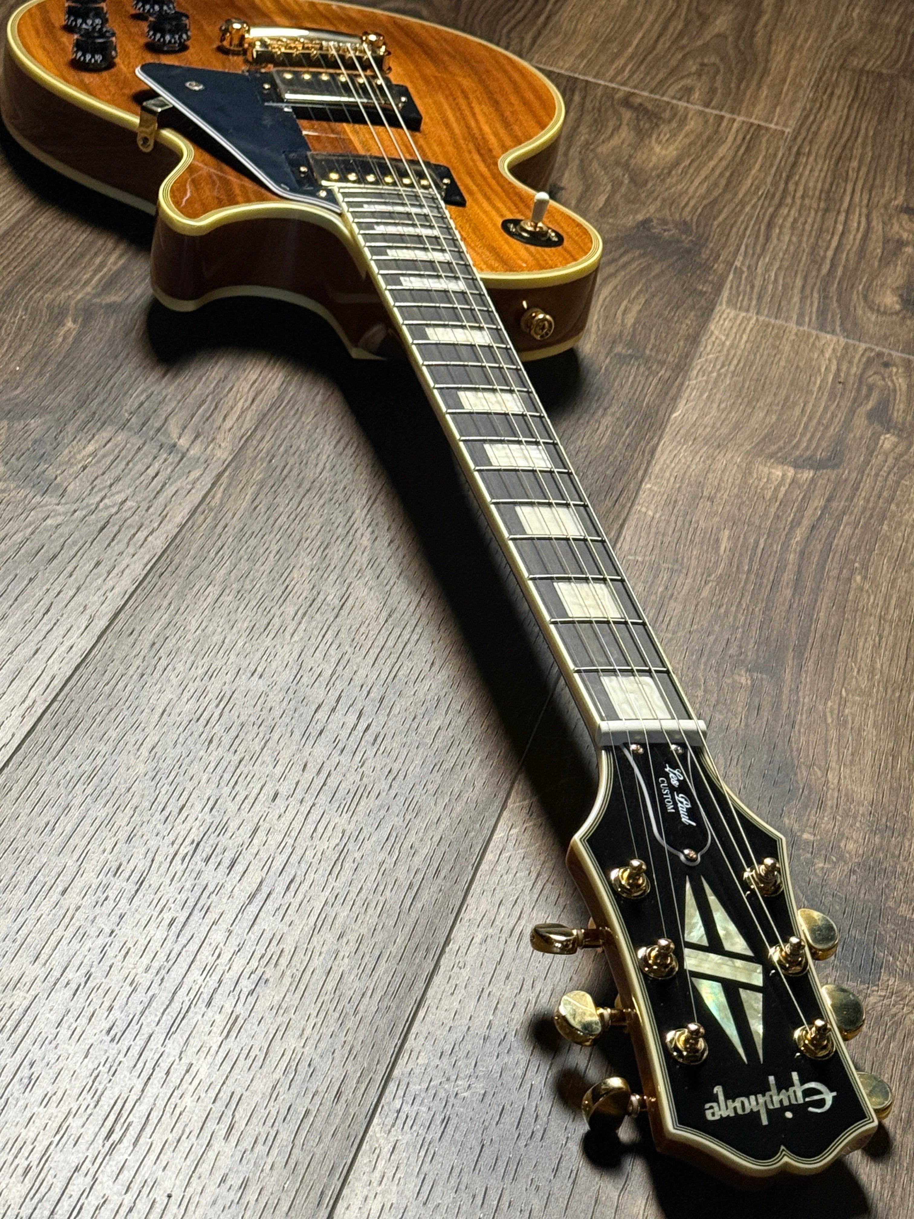 Epiphone Les Paul Custom Koa in Natural – nafiriguitar.com