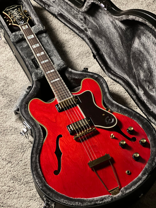 Epiphone Masterbilt Gem Archer Sheraton Electric Guitar in Cherry Red 26011511957