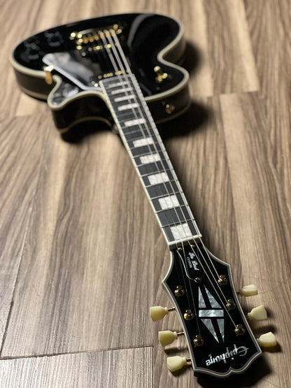 Epiphone Les Paul Custom P-90 in Ebony w/Premium Gigbag