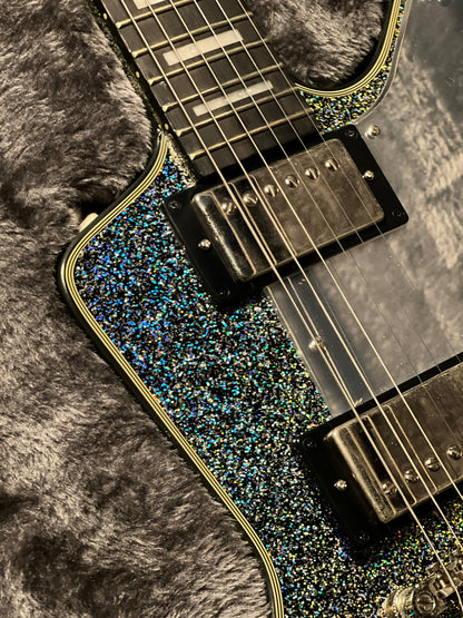 Epiphone Lzzy Hale Explorer Custom in Black Diamond Holographic Sparkle