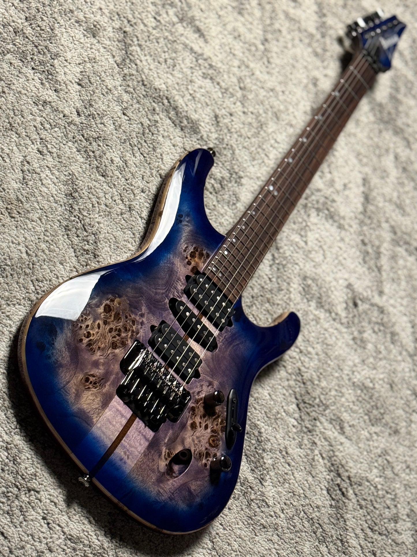 Ibanez Premium S1070PBZ in Cerulean Blue Burst 250812458 (USED)