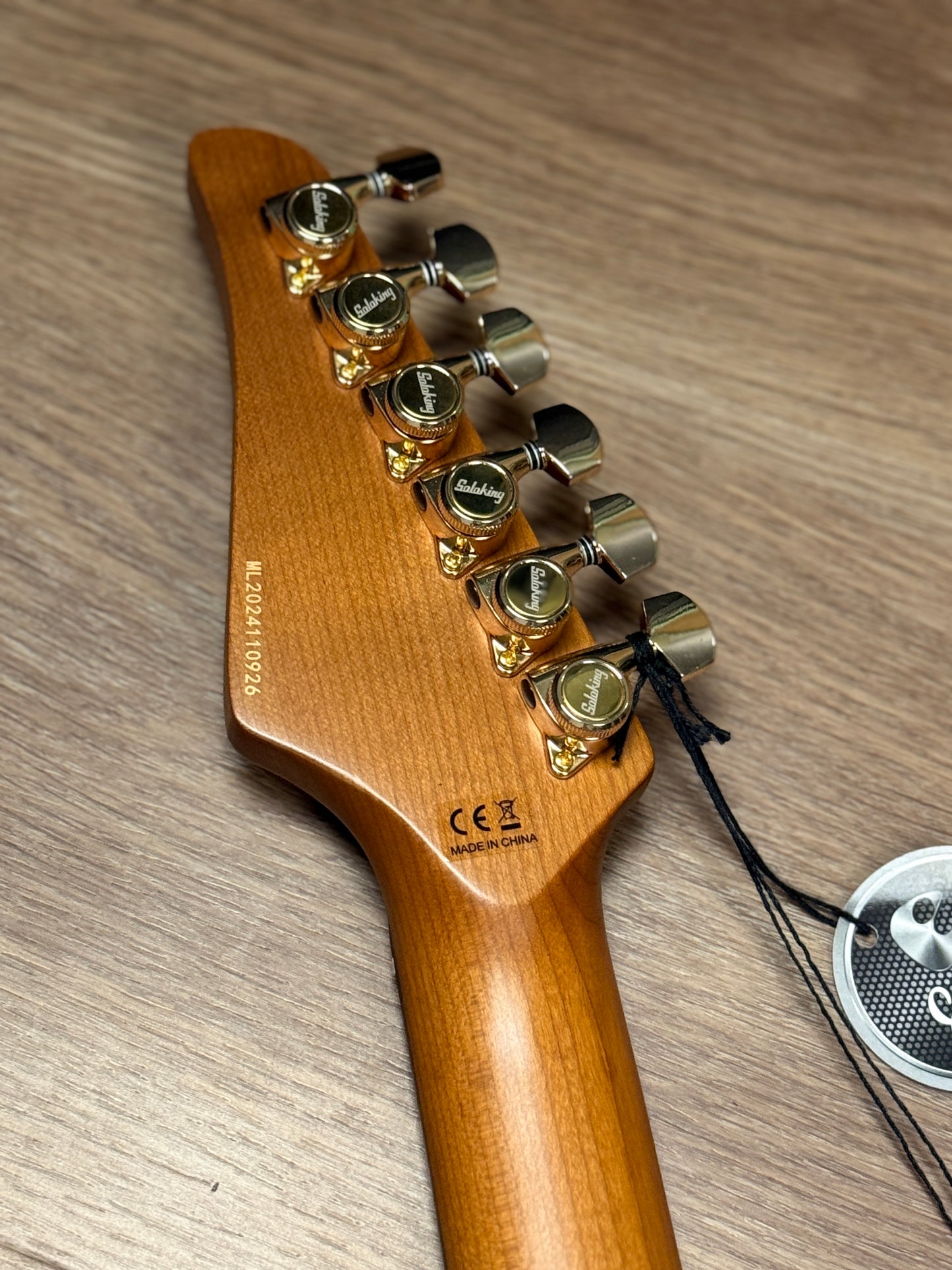 Soloking MS-1 ASH Artisan with Rosewood FB in Transparent Ice Blue JESCAR