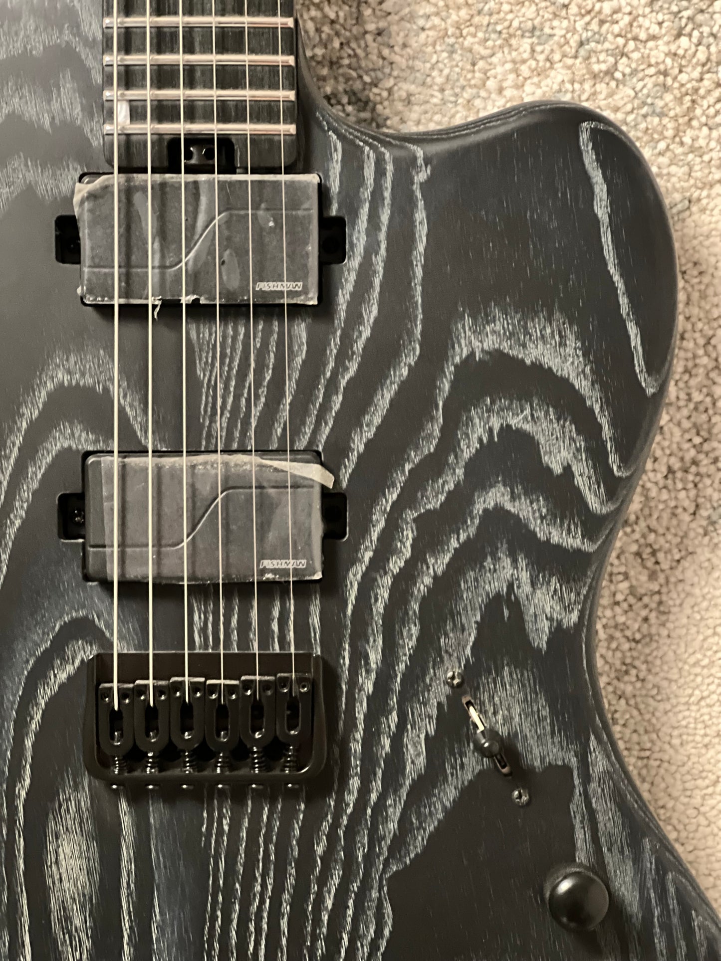 Soloking MJM-1 Custom HH with Fishman Fluence and Wenge Neck in Driftwood Black