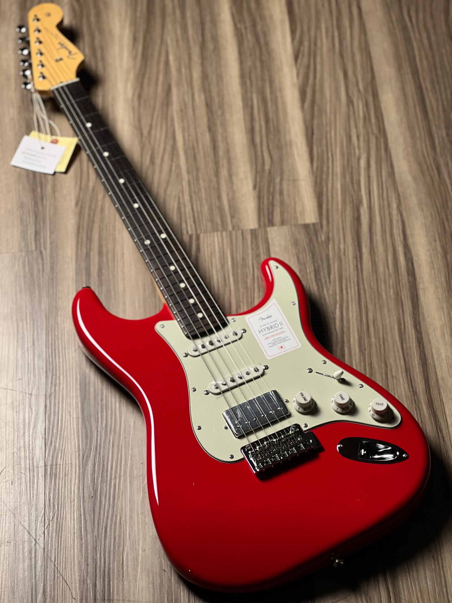 Fender Japan Hybrid II Stratocaster HSS with RW FB in Modena Red JD24000619