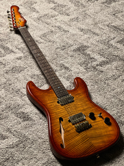 UW GuitarWorks Jazz Pop ST in Amber Burst