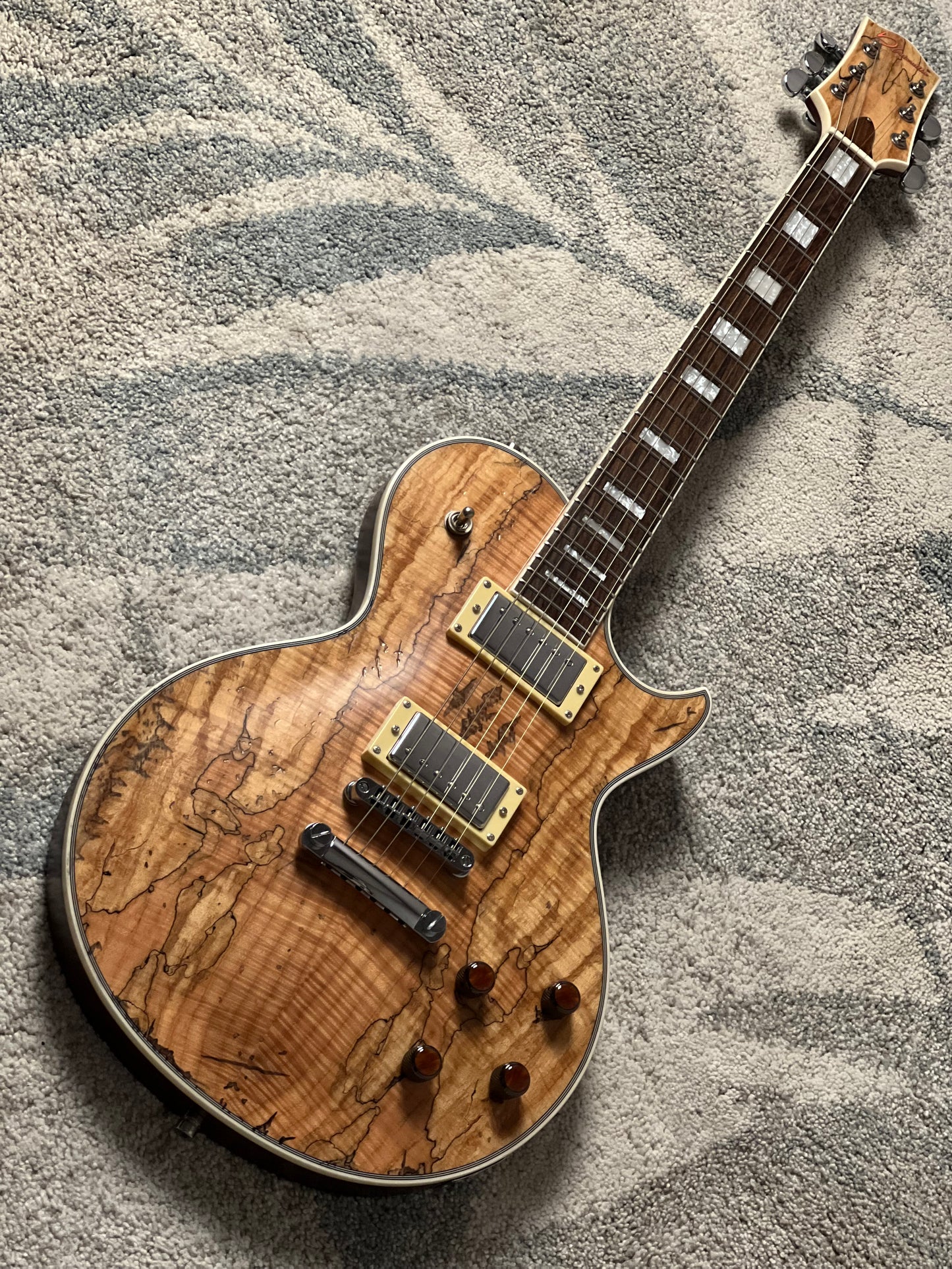 Dhatarattha Custom DLP with Exotic Spalted Flame Top in Natural Relic