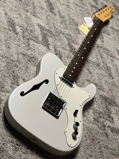 Fender MIJ Limited Kusumi Color Telecaster Thinline with RW FB In Kusumi White JD24021247