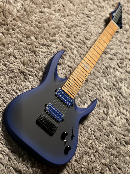 SQOE SEIB7S 7 String in Satin Neon Blue