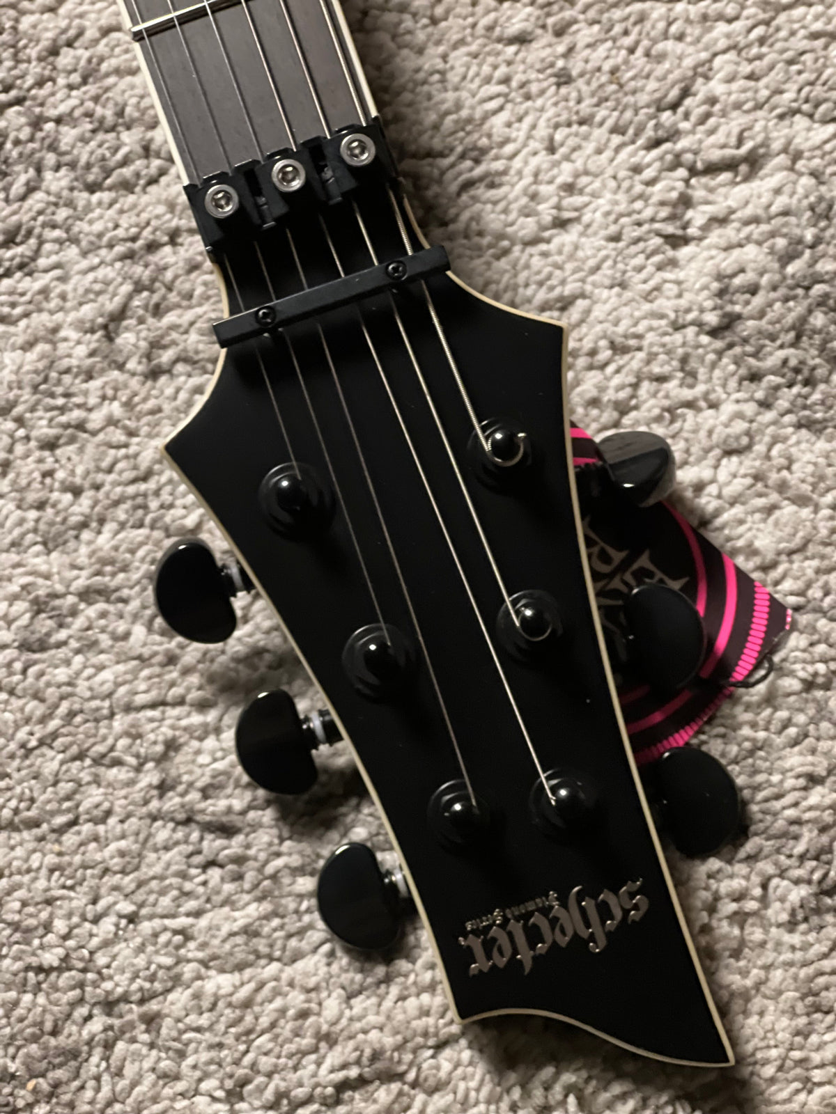 Schecter C-1 FR S SLS Elite Evil Twin - Satin Black