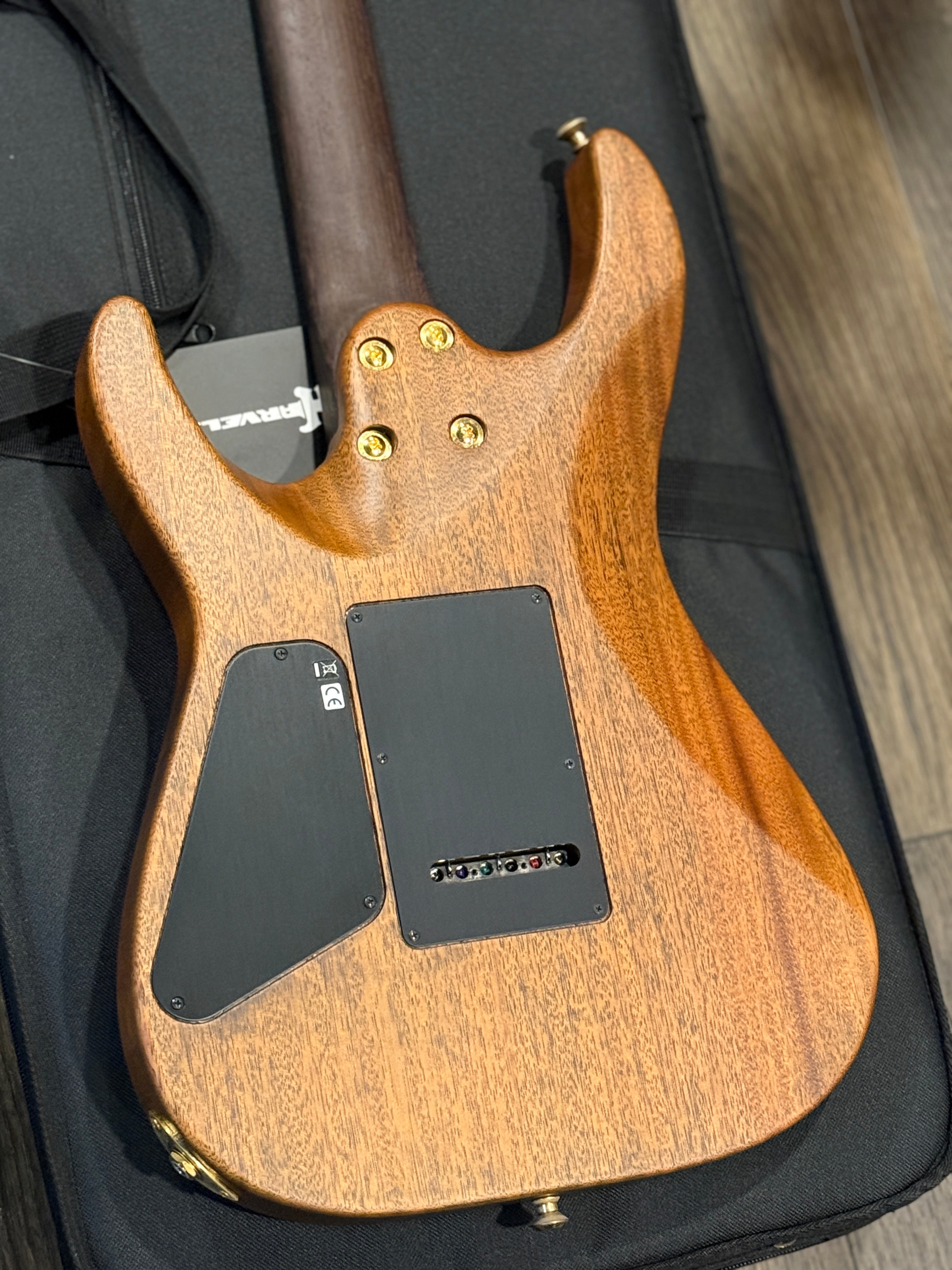 Charvel MJ DK24 HSH 2PT Mahogany w/ Figured Walnut with Streaky
