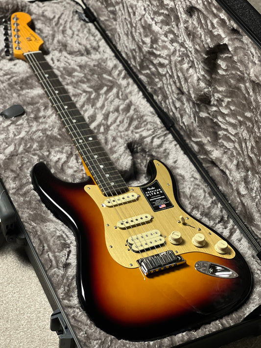 Fender American Ultra II Stratocaster HSS with Ebony FB in Ultraburst US240020831
