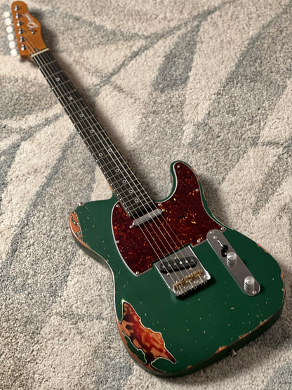 Dhatarattha Performance DTL in Sherwood Green Over Sunburst with RW FB and Nitrocellulose Lacquer