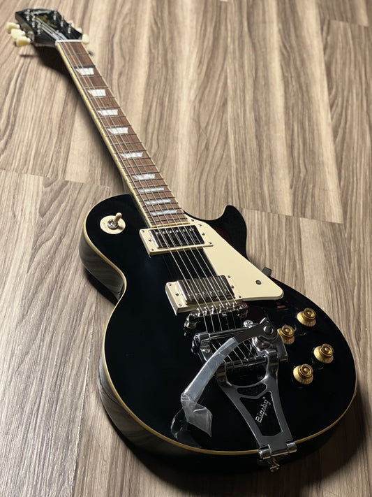 Epiphone Les Paul Standard 50s Bigsby in Ebony w/Premium Gigbag