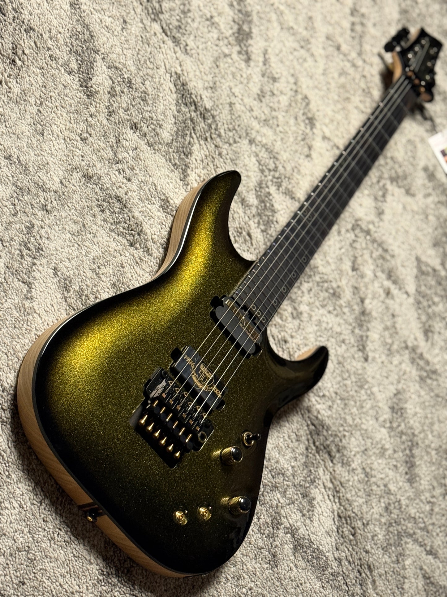 Schecter C-1 FR-S 50th Anniversary in Gold Burst W26010947