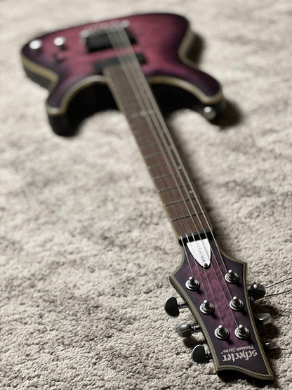 Schecter C-1 Platinum SPB in Satin Purple Burst W23090647