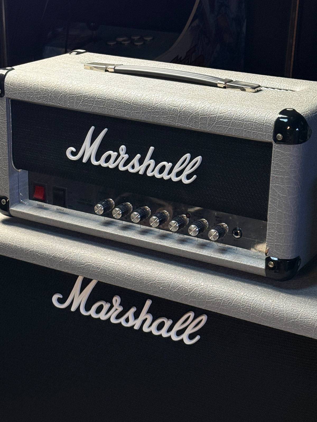 Marshall 2525H Mini Silver Jubilee and 2536 2x12 Stack - Silver (USED)