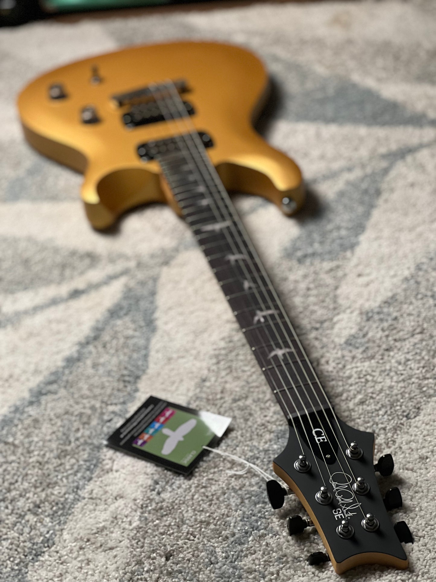 PRS SE CE 24 Standard Satin Stoptail in Satin Metallic Gold