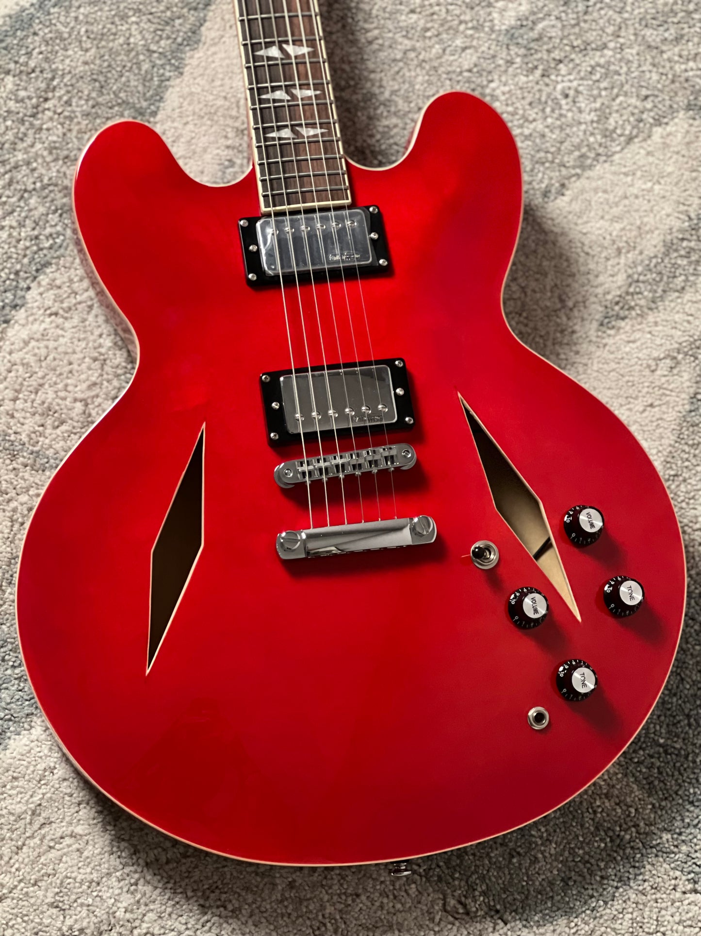 Soloking SDG-335 Dave Grohl Style Tribute in Cherry Red