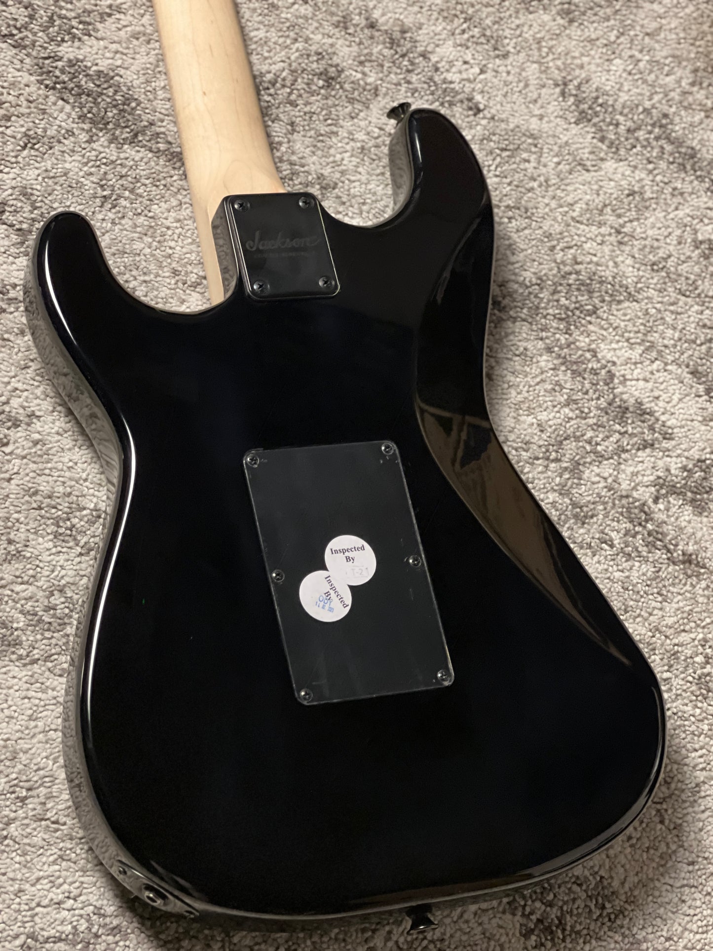 Jackson Adrian Smith SDXQ with Maple FB in Transparent Green Burst