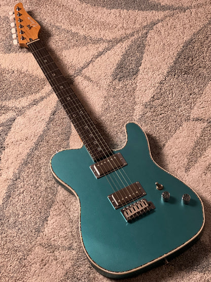 Dhatarattha Custom DTL HH in Turquoise Sparkle with Rosewood FB