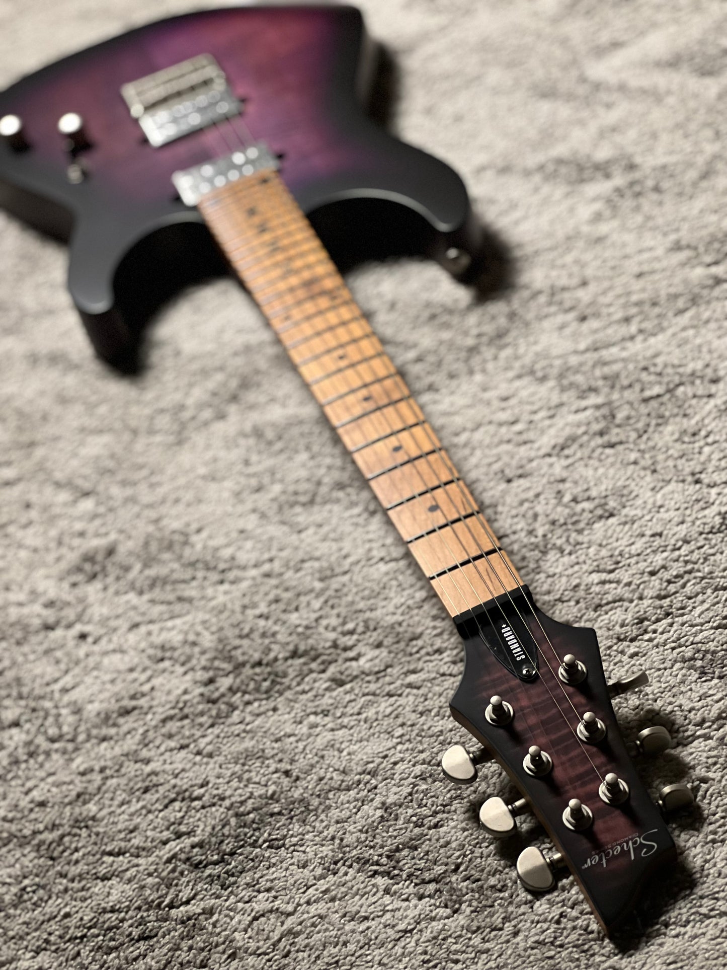Schecter C-1 Standard Plus in Trans Purple Burst