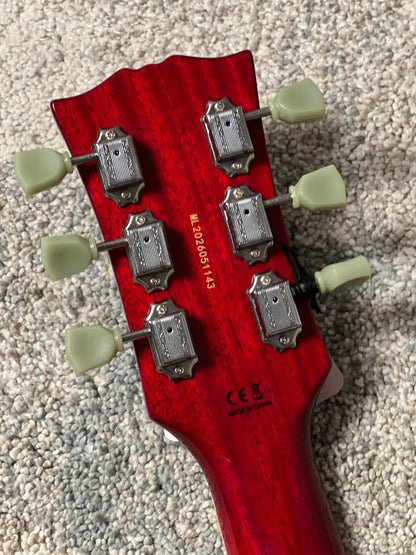 Soloking SG60 Vibrola MKII in Transparent Red Cherry JESCAR (Altered Headstock)