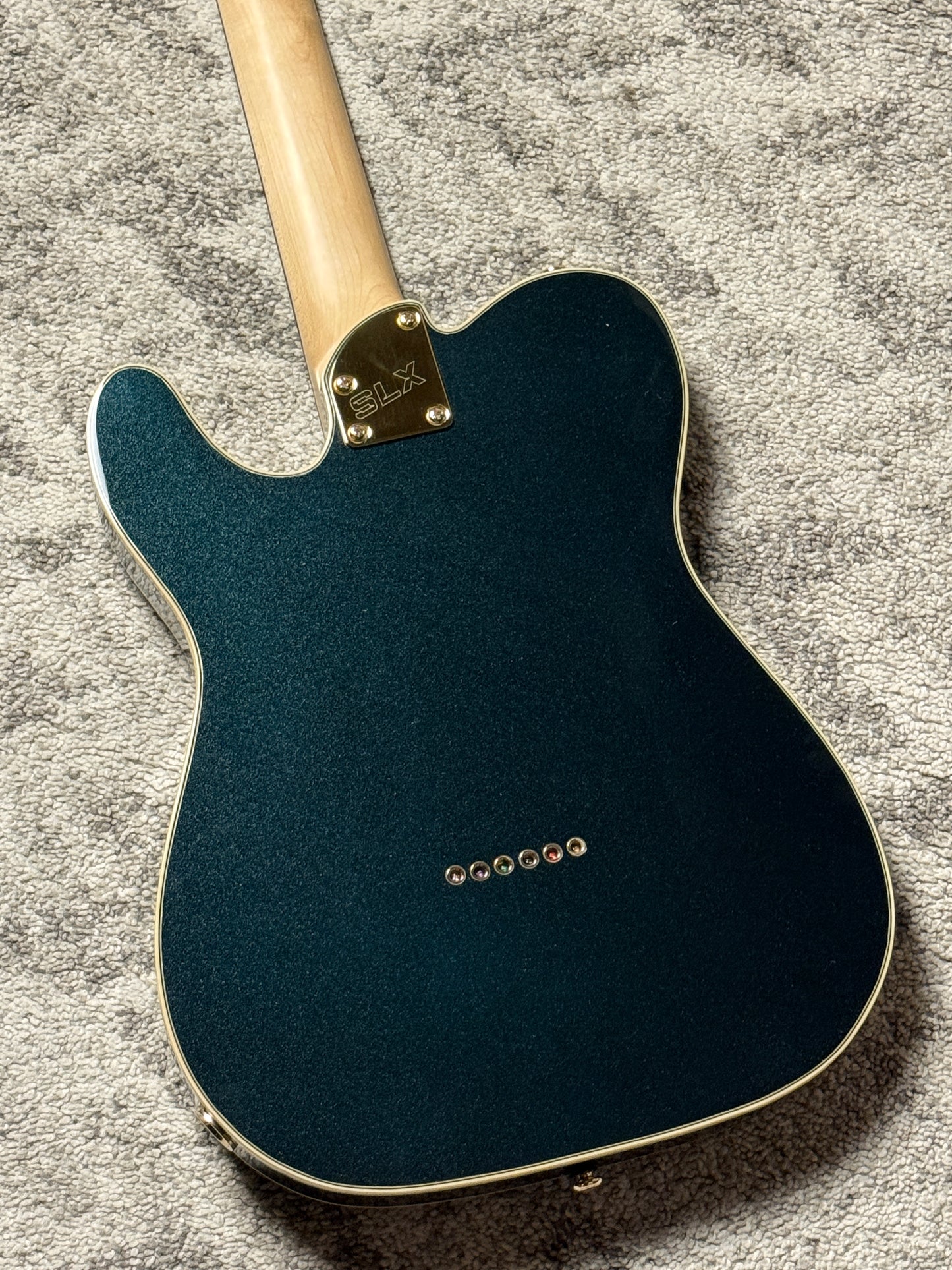 SLX Raven Thinline Super Deluxe in Sherwood Green Metallic with Rosewood FB and Gold Hardware