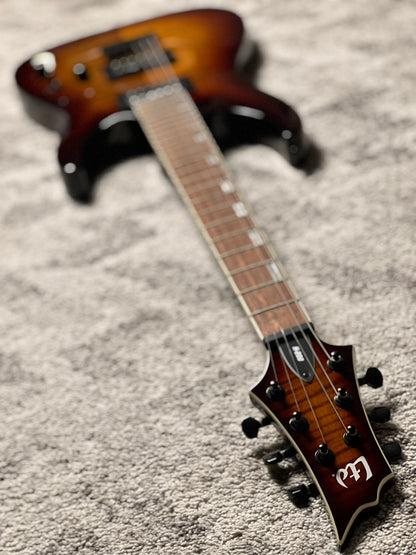 ESP LTD H-200FM In Dark Brown Sunburst